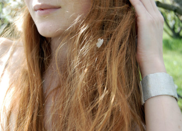 bracelet lamé de soie Annie ByrdCeeDesign