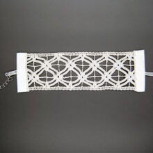 Bijou de mariage bracelet manchette dentelle Zina