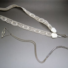 Headband bijou de dos mariage rétro Ingrid