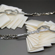 Bijou de tête ou headband mariage vintage plissé art déco