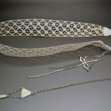 Headband dentelle mariée Soline mariage rétro ByrdCeeDesign