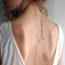 Headband dentelle et soie Arij mariage rétro ByrdCeeDesign