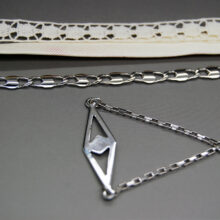 Headband dentelle et soie Arij mariage rétro ByrdCeeDesign