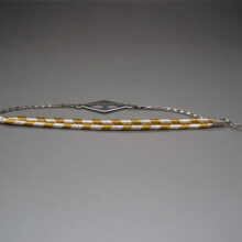 Bracelet or et argent géométrique Sigrid créateur ByrdCeeDesign