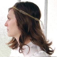 Couronne mariage Olympe or fin ivoire L'Orangerie Bijoux