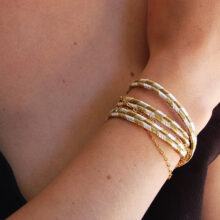 Bracelet Annabelle or et argent modulable L'Orangerie Bijoux