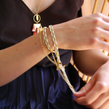 Bracelet Annabelle or et argent modulable L'Orangerie Bijoux