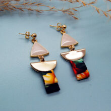 Boucles d'oreilles Isadora or et soie L'Orangerie Bijoux