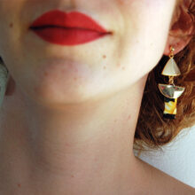 Boucles d'oreilles Isadora or et soie L'Orangerie Bijoux