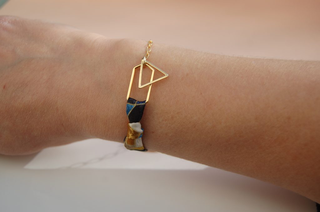 Bracelet Harper soie or L’Orangerie Bijoux Made in France