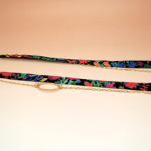 Bracelet soie Barbara modulable made in France L'Orangerie Bijoux