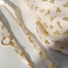 Bracelet soie blanc doré Wallis modulable L'Orangerie Bijoux